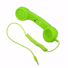 Load image into Gallery viewer, High Quality Classic retro 3.5 mm Comfort telephone Handset Mini Mic Speaker Phone Call Receiver For Iphone Samsung Huawei