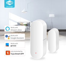 Load image into Gallery viewer, Smart WiFi Door Sensor Door Window Open Detector Home Security Notification Alerts Tuya APP Compatible With Alexa Google Home
