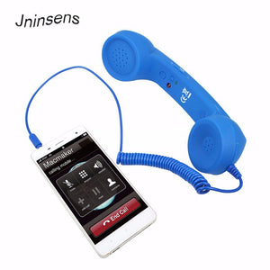 High Quality Classic retro 3.5 mm Comfort telephone Handset Mini Mic Speaker Phone Call Receiver For Iphone Samsung Huawei